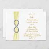 Invitation de la soirée de bachelorette à l'infini (Devant / Derrière)