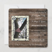 Invitation de la soirée de bachelorette Booze & Bo (Dos)