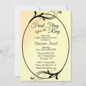 Invitation de la soirée de bachelorette de la mari (Dos)