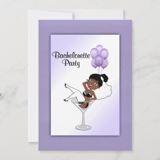 Invitation de la soirée de bachelorette de l'orchi (Devant)