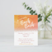 Invitation de la soirée de bachelorette de plage t (Debout devant)