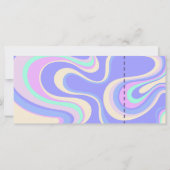 Invitation de la soirée de bachelorette Disco de d (Dos)