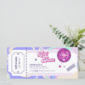 Invitation de la soirée de bachelorette Disco de d (Debout devant)