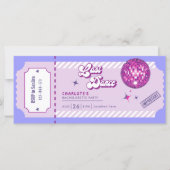 Invitation de la soirée de bachelorette Disco de d (Devant)