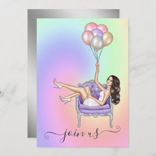 Invitation de la soirée de bachelorette fashionist