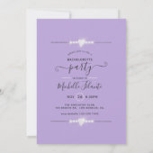 Invitation de la soirée de bachelorette fashionist (Dos)