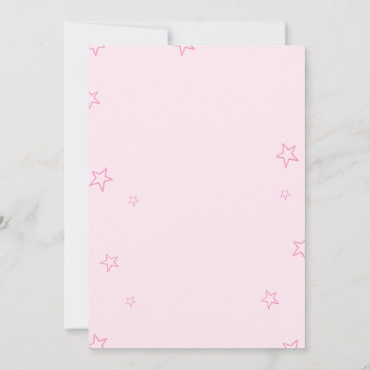 Invitation de la soirée de bachelorette rose (Dos)