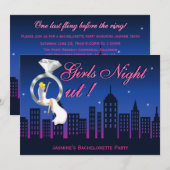 Invitation de la soirée de bachelorette sur la cei (Devant / Derrière)