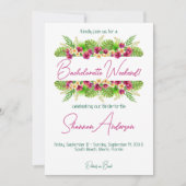 Invitation de la soirée de bachelorette tropicale (Devant)