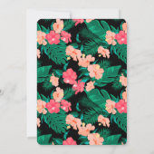 Invitation de la soirée de bachelorette tropicale (Dos)