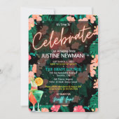 Invitation de la soirée de bachelorette tropicale (Devant)