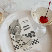 Invitation de la soirée de cocktail Retro Poker