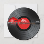 Invitation de la soirée de graduation de la guitar (Dos)