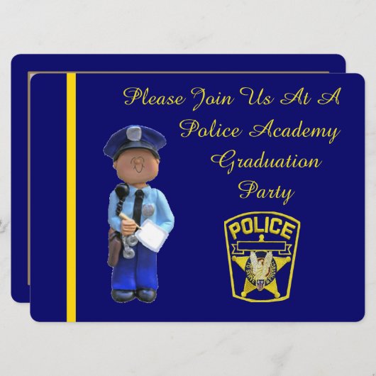 Invitation de la soirée de graduation de l'Académi (Devant / Derrière)