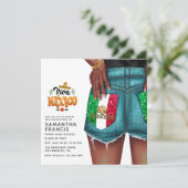 Invitation de la soirée de graduation Denim Girl d (Debout devant)