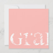 Invitation de la soirée de graduation Denim Girl d (Dos)