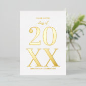 Invitation de la soirée de graduation en typograph (Debout devant)