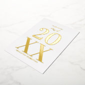 Invitation de la soirée de graduation en typograph (Rotation)