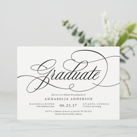 Invitation de la soirée de graduation musicale (Debout devant)