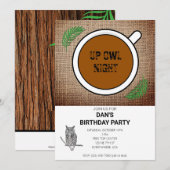 Invitation de la soirée de Hibou (Devant / Derrière)