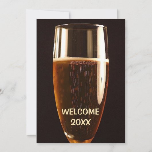 Invitation de la Soirée de la Bière du Nouvel An (Devant)