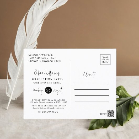 Invitation de la soirée de remise des diplômes de 