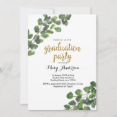 Invitation de la soirée de remise des diplômes du  (Devant)