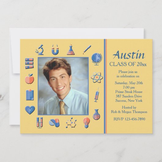 Invitation de la soirée de remise des diplômes en  (Devant)