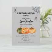Invitation de la soirée de sculpture Citrouille d' (Debout devant)