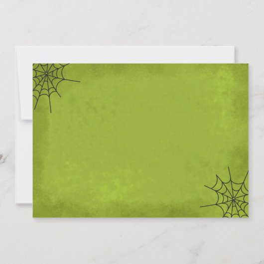 Invitation de la soirée de sculpture Citrouille d' (Dos)