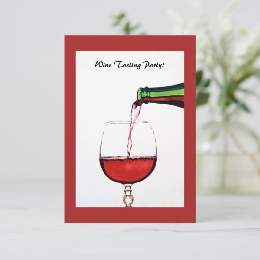 Invitation de la soirée dégustation (Debout devant)