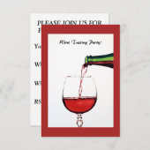 Invitation de la soirée dégustation (Devant / Derrière)