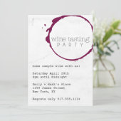 Invitation de la soirée dégustation de vins (Debout devant)