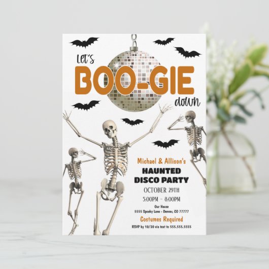 Invitation de la soirée Disco Halloween (Debout devant)