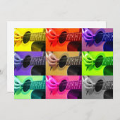 Invitation de la soirée guitare aveugle couleur (Devant / Derrière)