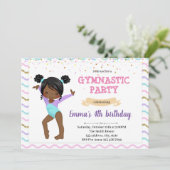 Invitation de la soirée gymnastique pour enfants (Debout devant)