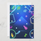 Invitation de la soirée Neon Disco (Dos)