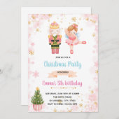 Invitation de la soirée Nutcracker rose (Devant / Derrière)