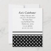 Invitation de la soirée Pote Noir et Blanc (Dos)