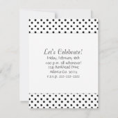 Invitation de la soirée Pote Noir et Blanc (Dos)