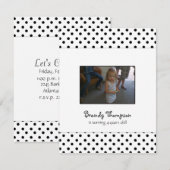 Invitation de la soirée Pote Noir et Blanc (Devant / Derrière)