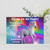 Invitation de la soirée Unicorn de l'espace (Debout devant)
