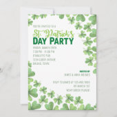 Invitation de la St Patrick's Day Shamrock Party (Devant)