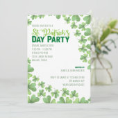 Invitation de la St Patrick's Day Shamrock Party (Debout devant)