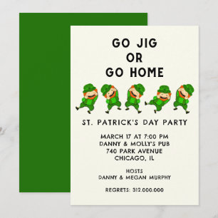 Invitation de la St. Patrick's Party