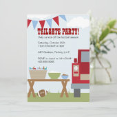 Invitation de la Tailgate Football Party (Debout devant)