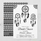 Invitation de la tribale Boho Dream Catcher (Devant / Derrière)