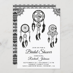 Invitation de la tribale Boho Dream Catcher