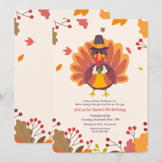 Invitation de la Turquie (Devant / Derrière)