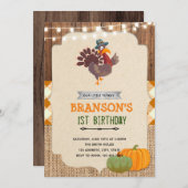 Invitation de la Turquie à l'Action de grâce (Devant / Derrière)